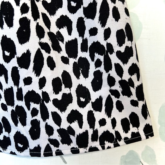 2B Bebe Womens Black & White Animal Print Sleeveless Dress Faux Gold Necklace - Picture 14 of 16